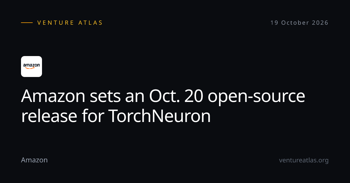 Amazon sets an Oct. 20 open-source release for TorchNeuron - Venture Atlas